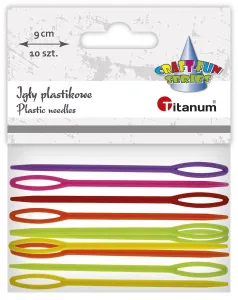 Igły (403040) k:5-4 Craft-Fun Series igły plastikowe 10szt/9cm plastik Titanum 10 sztuk