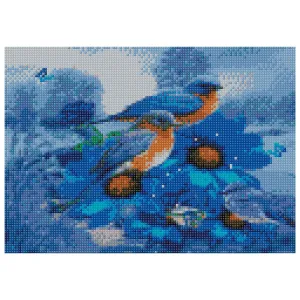 Zestaw kreatywny Diamentowa mozaika 30x40cm Ptaszki Flamingo Line (TMW25273)