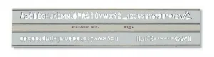 Szablon Koh-I-Noor cyfrowo-literowy