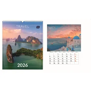 Kalendarz ścienny PLANER 335mm x 400mm Interdruk (TRAWEL)