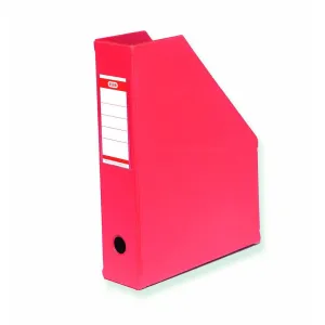 Pojemnik na dokumenty pionowy A4 czerwony PVC PCW Elba (100400623)