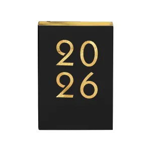 Kalendarz książkowy (terminarz) czarny ART 2026 A5 Antra (A5 DNS)