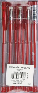 Długopis GA1030 wkład czerwony 0,7mm Titanum (GA1030)
