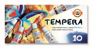 Farba tempera kolor: mix 16ml 10 kolor. Koh-I-Noor