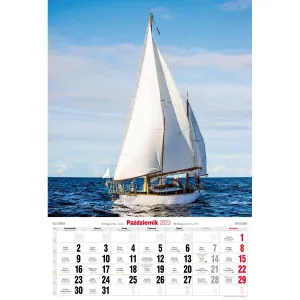 Kalendarz ścienny Avanti wieloplanszowy paskowy A3 285mm x 420mm (5901769620841)