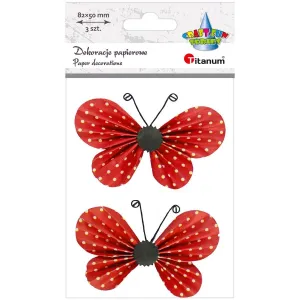 Ozdoba papierowa Titanum Craft-Fun Series motyle 3D (22YX0825-5A)
