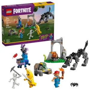 Klocki konstrukcyjne Fortnite Skórek i Iskra oraz obóz Lego (77075)