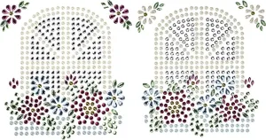 Kryształki Craft-Fun Series okna ze skrzyniami kwiatów mix Titanum (24MH03221)