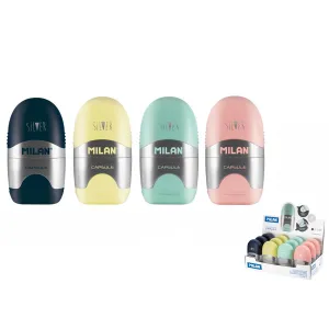 Temperówko-gumka Capsula Silver Milan (4714112)