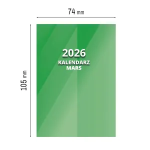 Kalendarz książkowy (terminarz) MARS A7 Press
