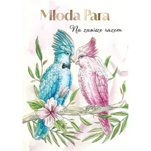 Kartka składana Karnet A5 ślub  papużki A5 Henry (5905701483051)