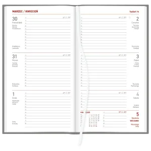 Kalendarz książkowy (terminarz) GRANATOWY VIVELLA TYGODNIOWY A6 (216 A6TB)