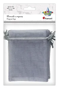 Organza Craft-Fun Series Woreczki z organzy szare Titanum (25BJ033127-4)