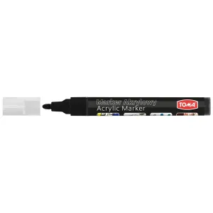 Marker specjalistyczny Toma akrylowy-czarny, czarny 2,5mm okrągła końcówka (TO-402)