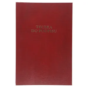 Teczka do podpisu A4 bordowy 8k. tektura pokryta folią Barbara (1822200)