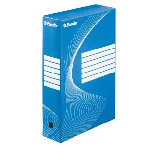 Pudło archiwizacyjne A4 Boxy 80 niebieski karton [mm:] 245x80x 345 Esselte (128411)