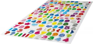 Naklejka (nalepka) Titanum Craft-Fun Series wypukła cyfry, znaki (JN-D20)