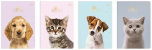Zeszyt A5 Puppy Sign 16k. 70g krata [mm:] 148x210 Interdruk (ZE16#PS)