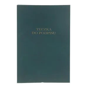 Teczka do podpisu A4 zielony 8k. tektura pokryta folią Barbara (1822202)