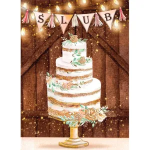 Kartka składana Karnet B9 ślub  tort boho A5 Henry (5905701483006)