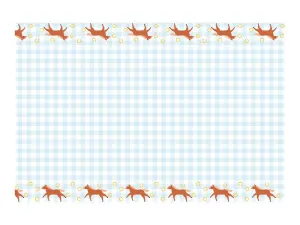 Obrus Kratka z końmi papier [mm:] 1800x1200 Partydeco (OBP3)