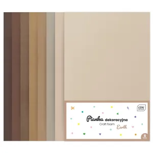 Arkusz piankowy pianka dekoracyjna EARTH kolor: różowy 8 ark. [mm:] 210x297 Noster (8szt)