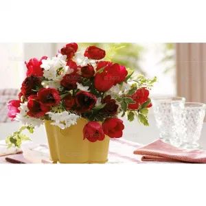 Kalendarz ścienny 5904844530592 Lucrum notatnikowy 2023 Kompozycje kwiatowe 220mm x 490mm (WN2)