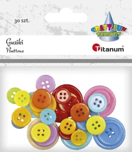Guziki Titanum Craft-Fun Series mix 30 szt