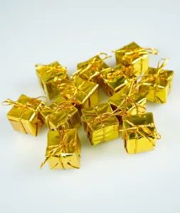 Ozdoba świąteczna Arpex prezenciki 12szt. zŁote 2,5cm (BN5991ZLO-3528)