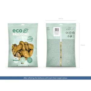 Balon gumowy Metalizowane Eco Balloons złoty 260mm Partydeco (ECO26M-019)