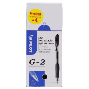 Długopis żelowy Pilot G2 (PIBLG2-B-BOX-20)
