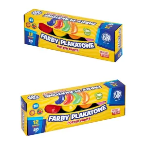 Farby plakatowe kolor: mix 20ml 12 kolor. Astra (301123043)