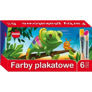 Farby plakatowe kolor: mix 20ml 6 kolor. Mona