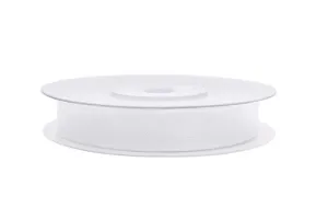 Tasiemka szyfonowa Partydeco 6 mm x 25 m biała (TSZ6-008)