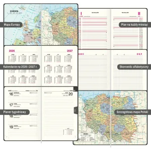 Kalendarz książkowy (terminarz) dwuletni A5 Press