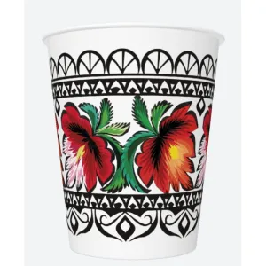 Kubek jednorazowy daisy papier 250ml Pol-mak (01)