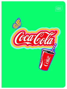 Zeszyt COCA COLA MAT+UV A5 32k. 70g trzy linie Interdruk