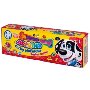 Farby plakatowe kolor: mix 20ml 12 kolor. Astrino (301221004)