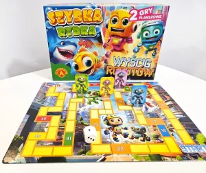 Gra planszowa gra planszowa Szybka Rybka / Wyścig Robotów Alexander