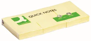 Notes samoprzylepny (karteczki) żółty 100k [mm:] 38x51 Q-Connect (KF10500)