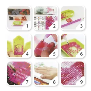 Zestaw kreatywny Diamentowa mozaika 30x40cm Pies i kot w koszyku Flamingo Line (1(89))