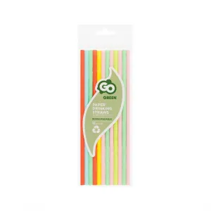 Słomka Godan papierowe, pastelowy mix 6x197 mm/12szt. 12 szt (SG-RPPM12)