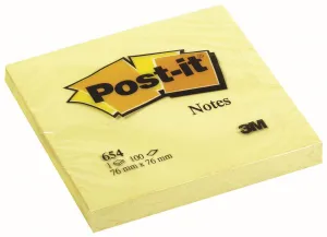 Notes samoprzylepny Post-It żółty 100k 76mm x 76mm