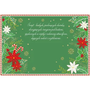 Kartka składana BN SWIATECZNA REKAWICA MERRY CHRISTMAS B6 Henry (5905701480548)