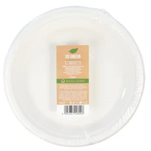 Talerz jednorazowy Arpex trzcina cukrowa 23 cm śr. 230mm 6 szt (KG8006)