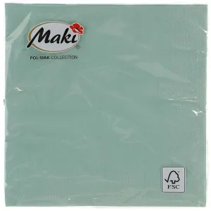 Serwetki Pol-mak - zielony jasny 330mm x 330mm (00049)