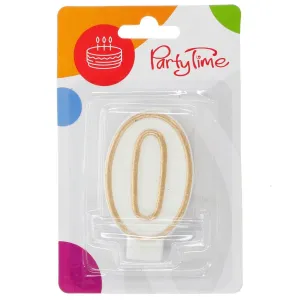 Świeczka urodzinowa Arpex NUMERKI BIAŁE (D9906-0)