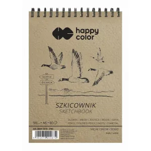 Blok artystyczny Happy Color szkicownik A6 90g 80k Gdd (HA 3809 1015-P80)