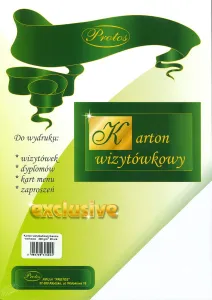 Papier ozdobny (wizytówkowy) A4 tkanina workowa biały 230g Protos