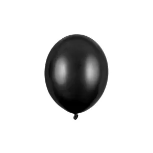 Balon gumowy metalizowany 100 szt czarny 12cal Partydeco